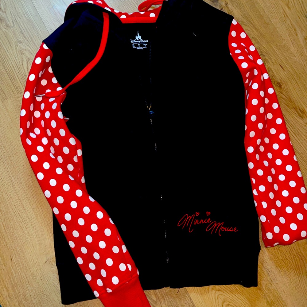 Disney zip up hoodie Minnie Mouse
